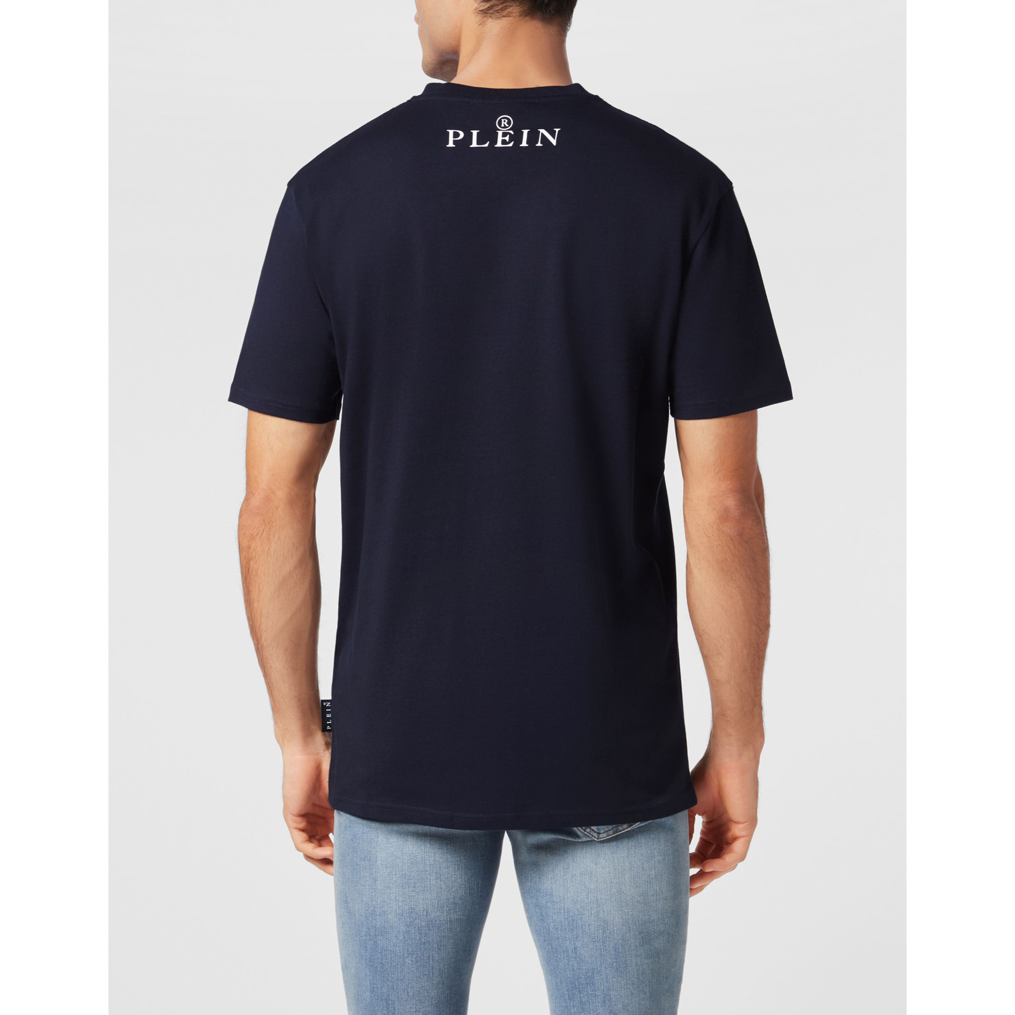 PHILIPP PLEIN Camiseta cuello pico SKULL