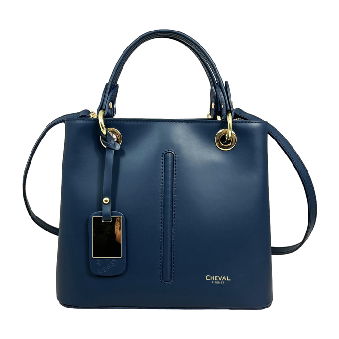 Bolso de Mano Cheval Firenze Errai Azul Oscuro