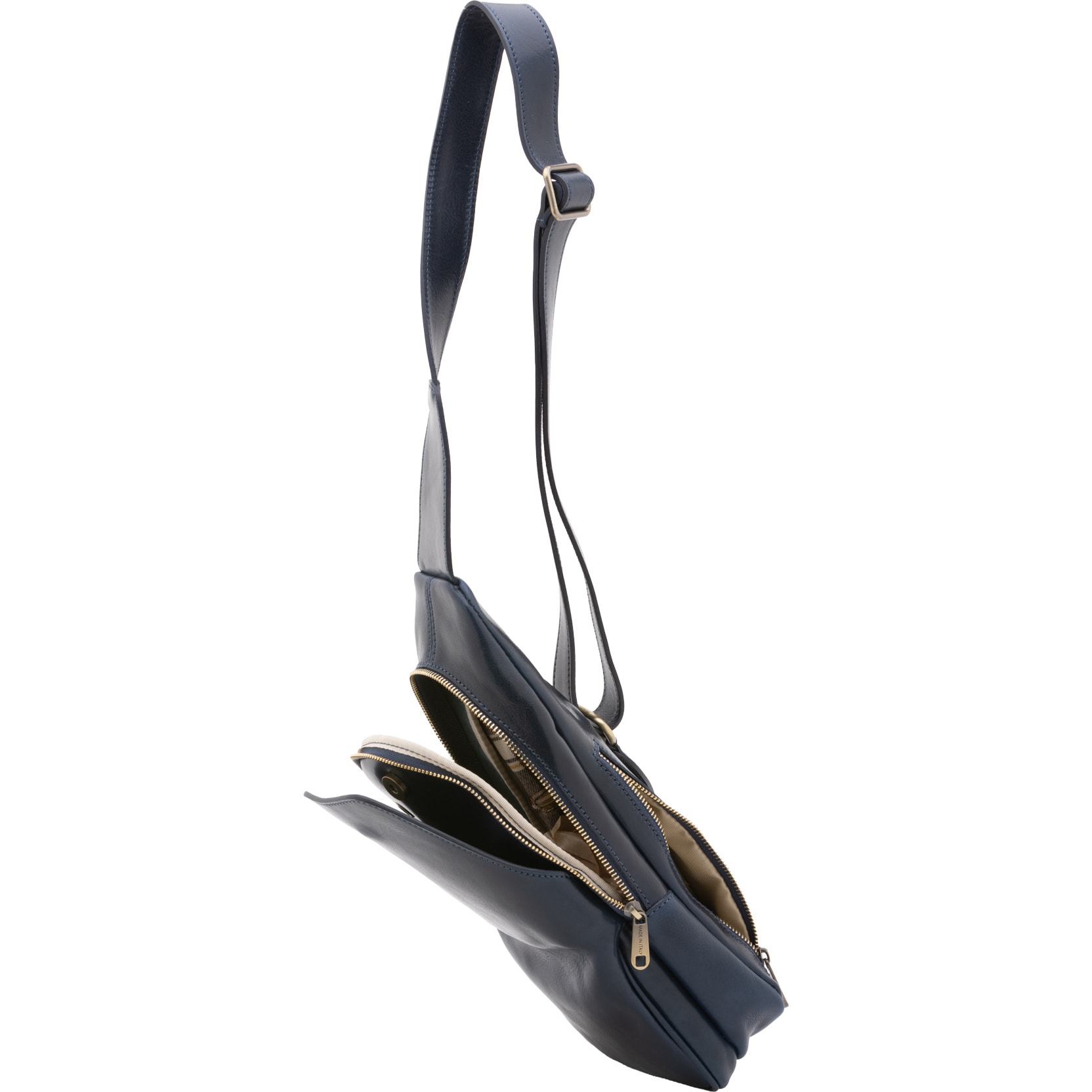 Marsupio  da uomo In Vera pelle Made in Italy 33x17x7 cm