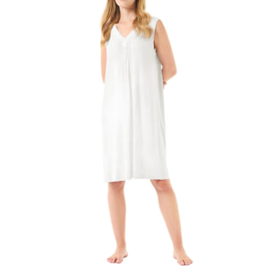 Camisón corto marfil