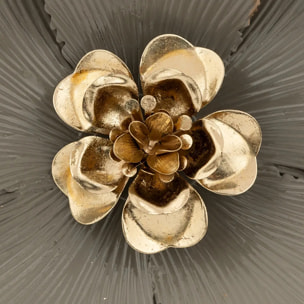 Déco murale Marjorie métal doré 54x56cm