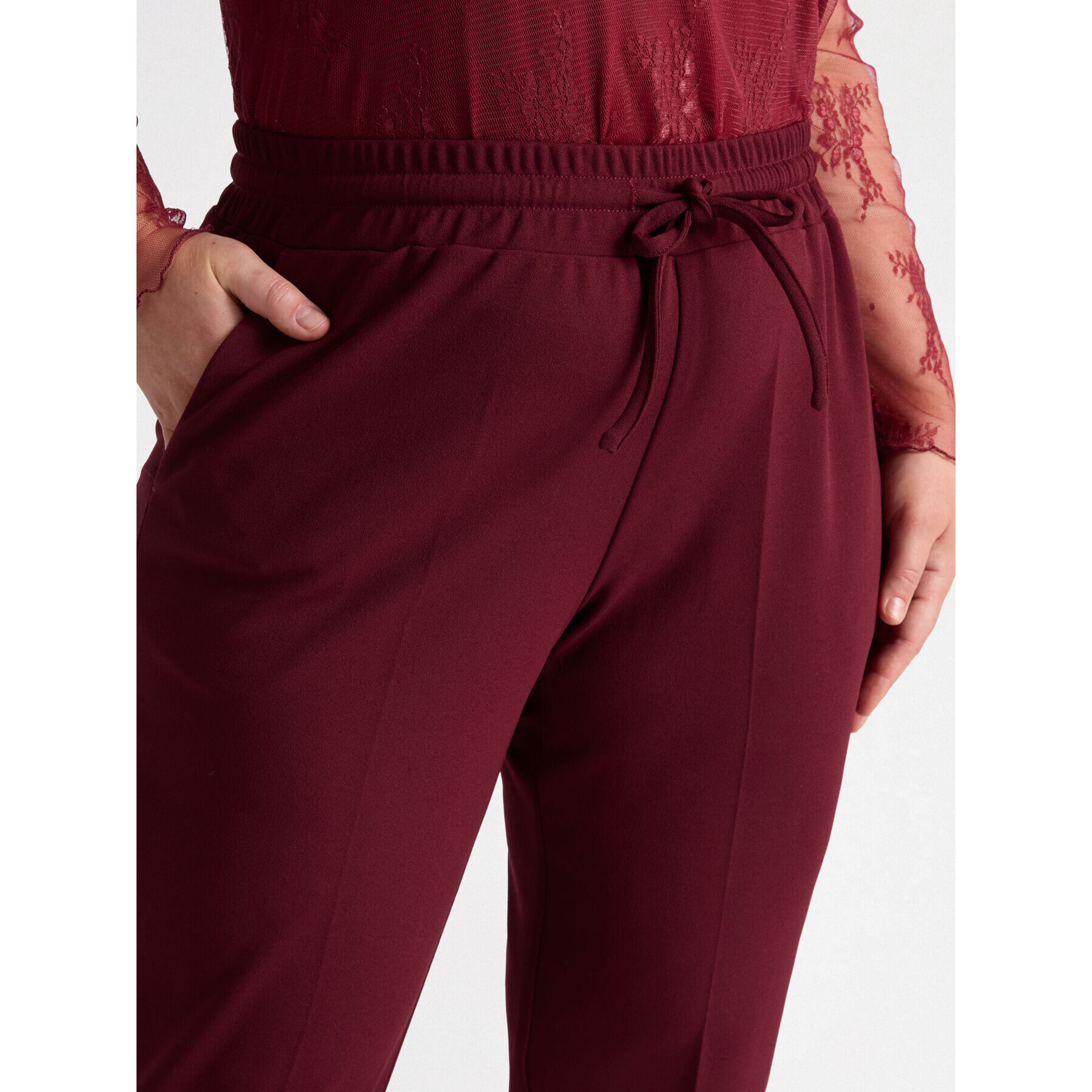 Fiorella Rubino - Pantalones joggers - Burgundy