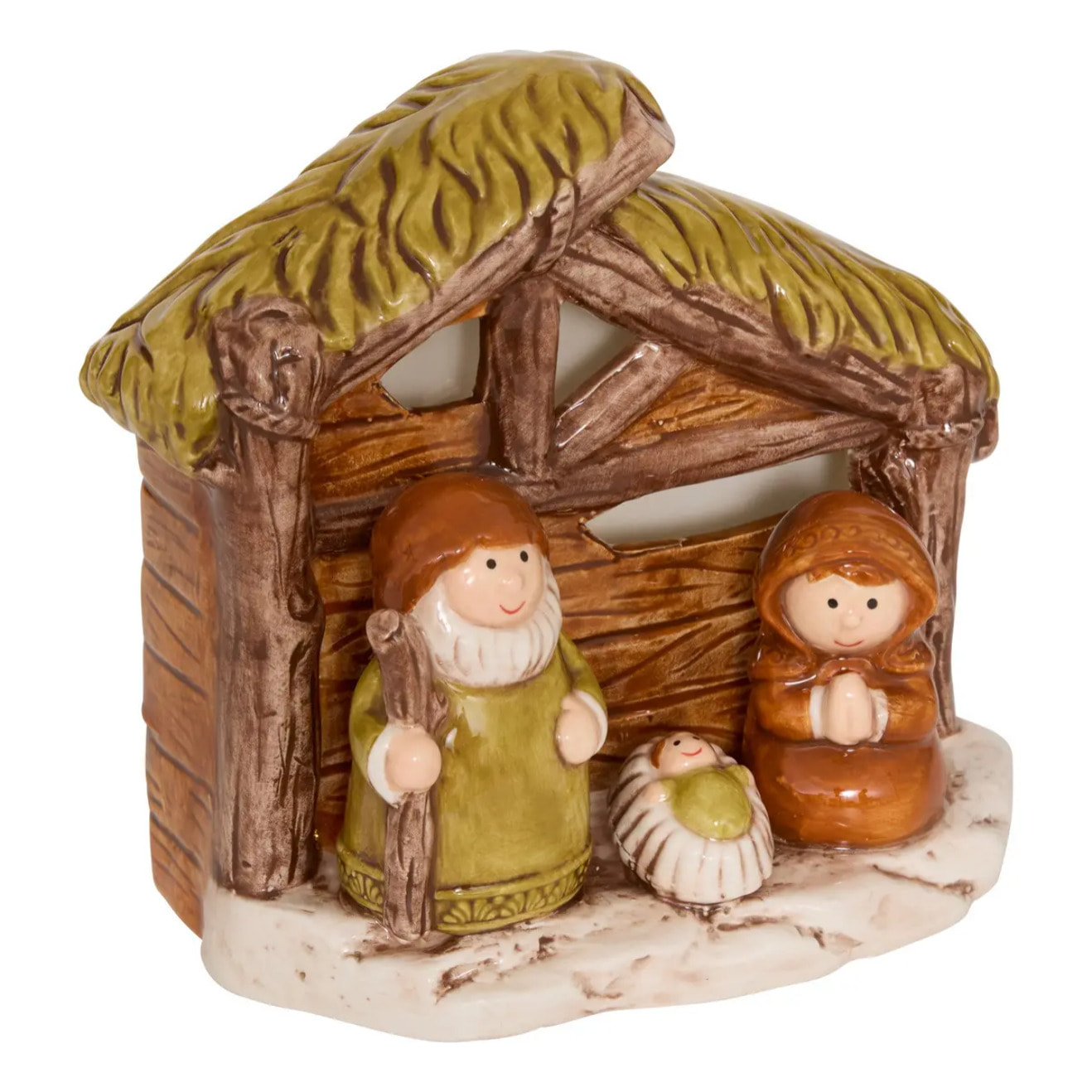 CRECHE DOLOMITE VERT H14.5