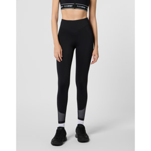 PLEIN SPORT Leggings with Mesh Inserts PS
