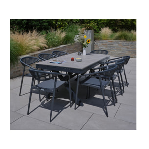 CAVALAIRANA - Ensemble table et chaises de jardin  - Gris Perle