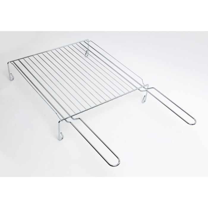 Grille sur pieds en acier chromé 40 x 37 Somagic