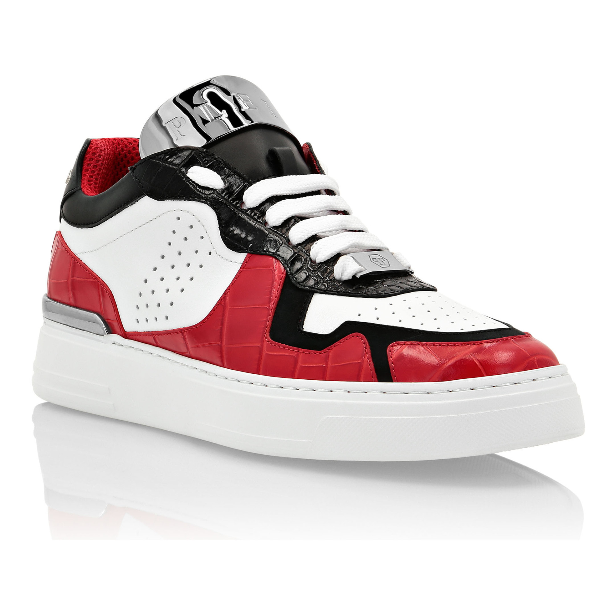 PHILIPP PLEIN Zapatillas bajas SILVER SURFER