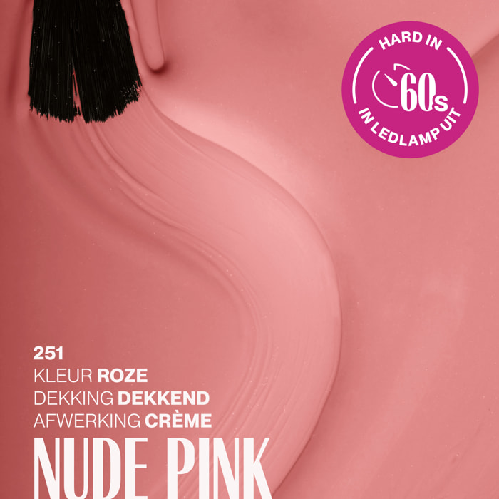 Vernis semi-permanent - 251 Nude Pink - 15 ml