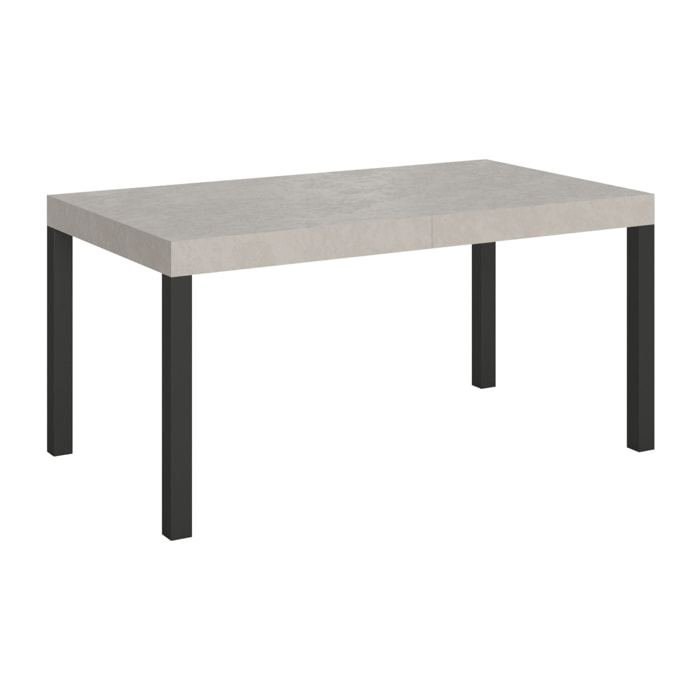 Tavolo allungabile 80x160/244 cm Everyday cashmere telaio Antracite