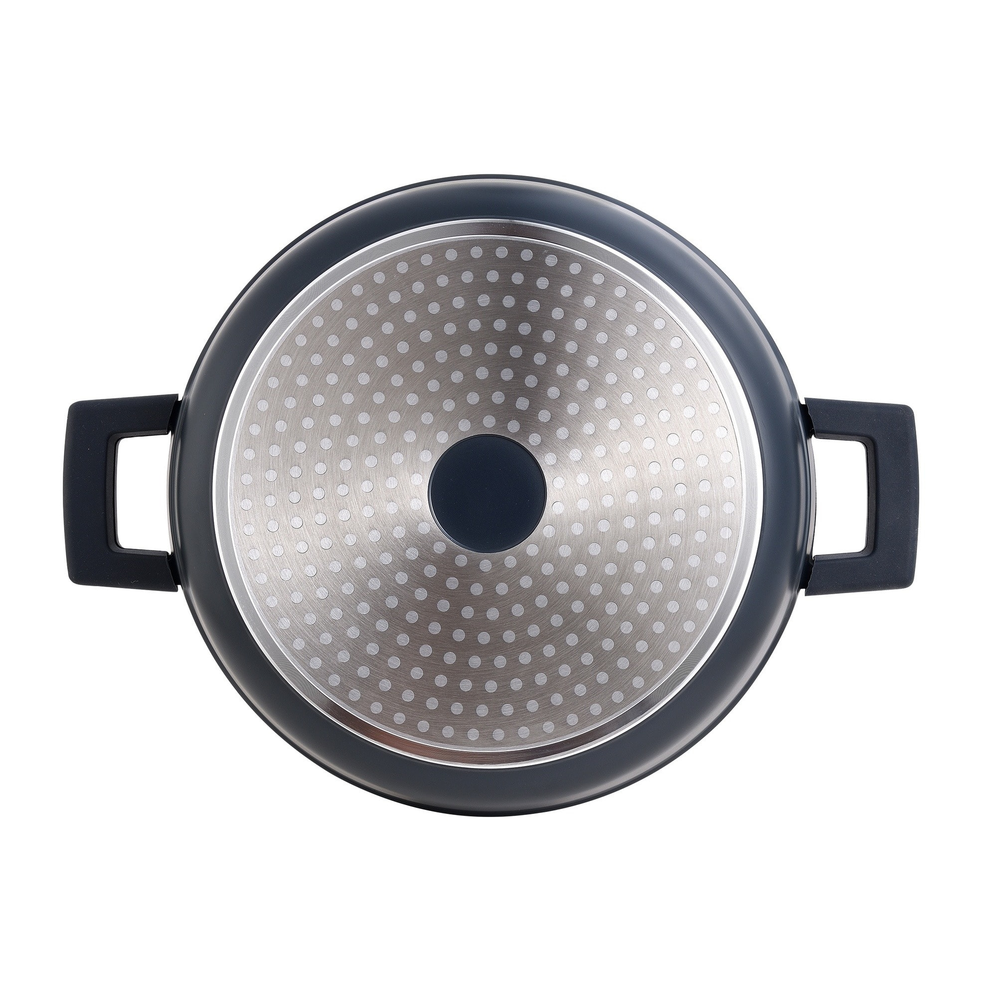 Cacerola Baja Ø28x8cm en Aluminio fundido con tapa apta para inducción INDIGO MasterPRO