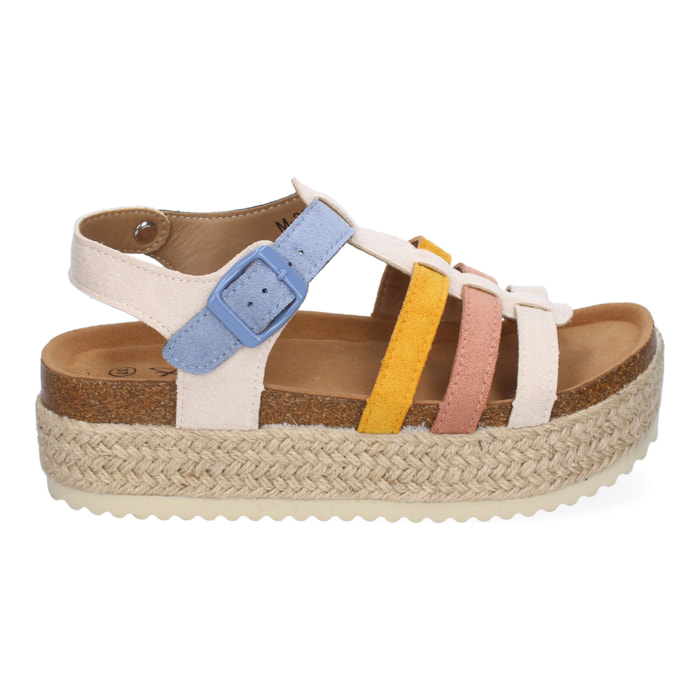 Sandalias con Plataforma de Yute para Mujer, Comodas y Elegantes, Diseño Moderno