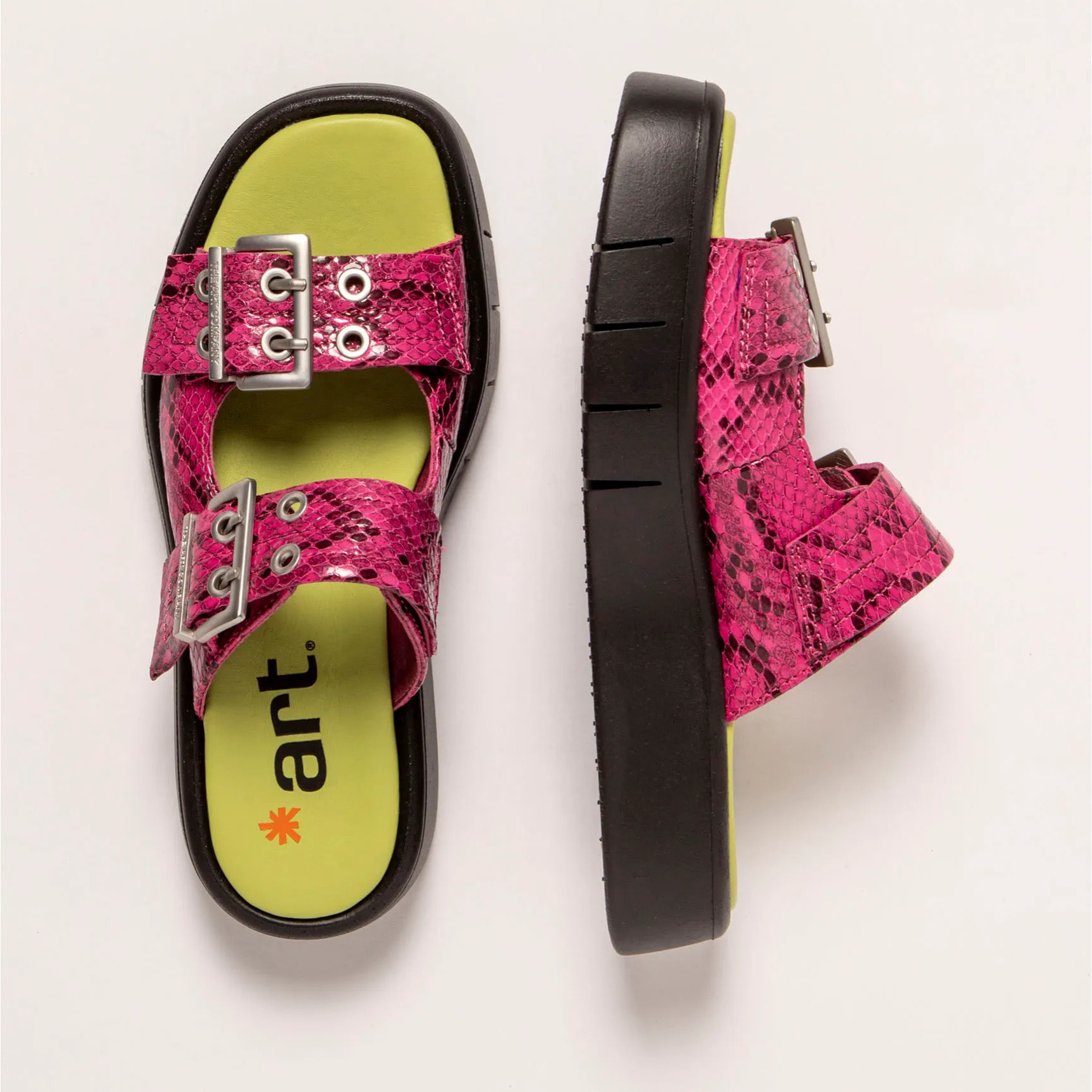 Sandalias 1858 SNAKE FUXIA/ MALAGA color Fuxia