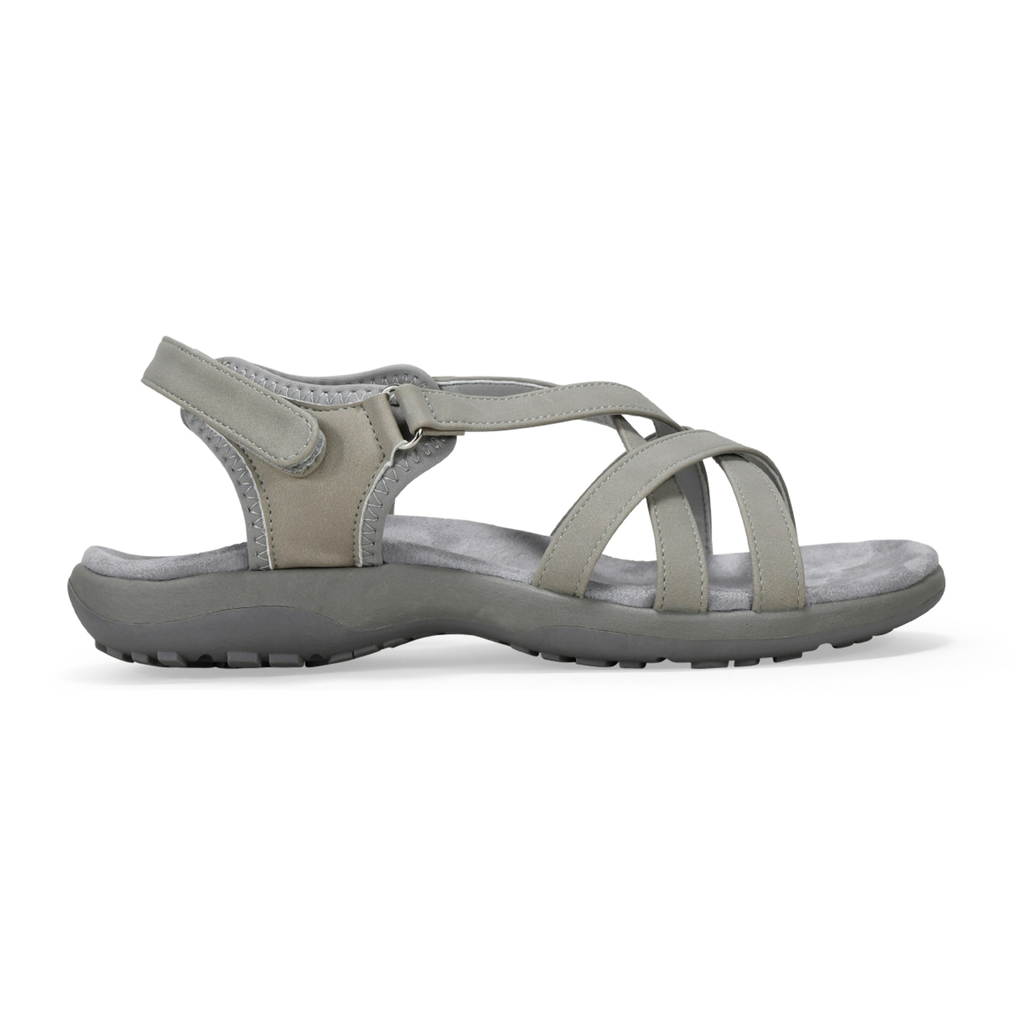 Sandalias de senderismo grises con cierre fácil