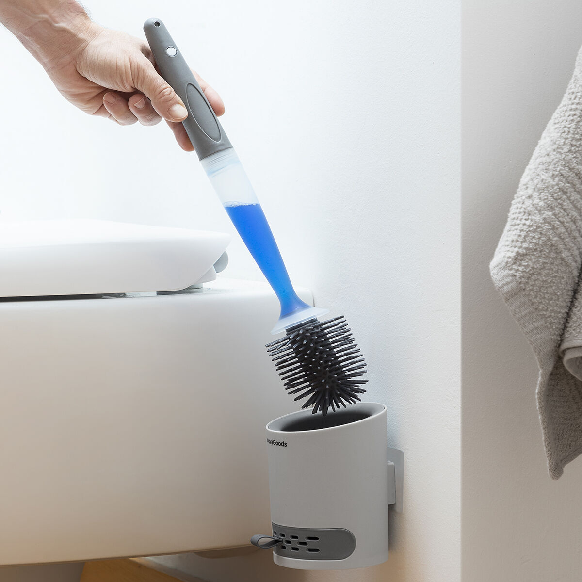 Brosse WC avec Distributeur de Savon Bruilet InnovaGoods