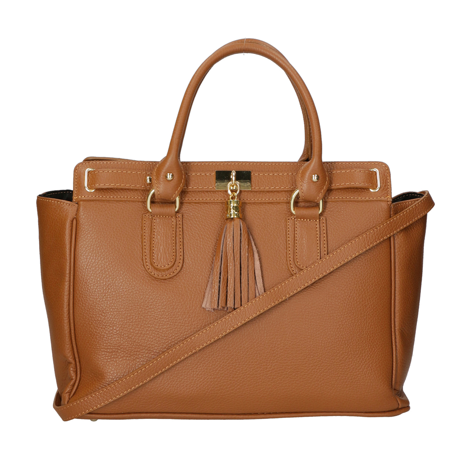 Borsa a mano da Donna Elena in Vera Pelle Made in Italy 28x37x18 cm