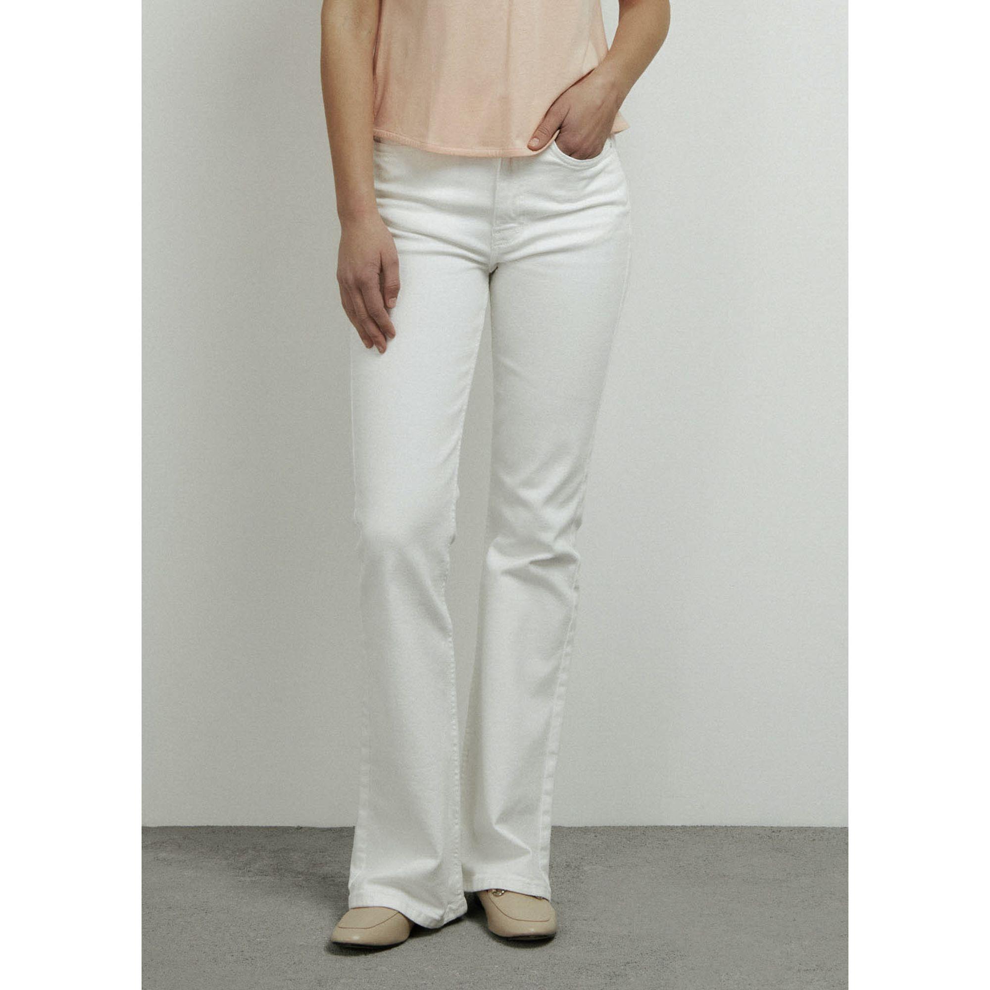 PANTALONE BIANCO LANA CONBIPEL