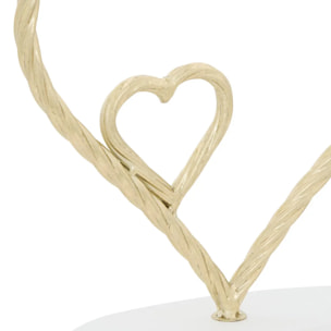 Coeur déco Bao H.26cm doré