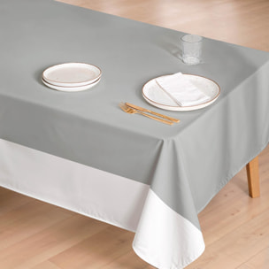Nappe anti-taches DUO GRIS - en 100 % coton