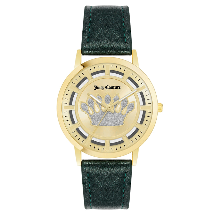 Reloj Juicy Couture JC1344GPGN Mujer Analogico Cuarzo con Correa de Polipiel