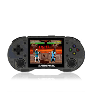 DAM Consola emulador multiplataforma RG353P. 3,5" IPS; Quad Core 1,8GHz, 16GB+128GB. Android 11 + Linux. WiFi. +22.000 juegos. 17,4x2x8,1 Cm. Color: Negro