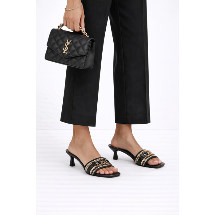 Sandali con accessorio - tacco 6,5 cm