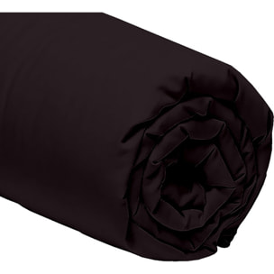 Drap housse 100% percale de coton 80fils_noir