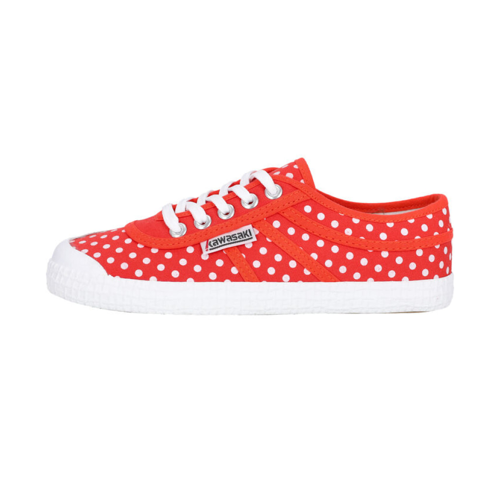 Zapatillas Sneaker Unisex - KAWASAKI Polka Canvas Shoe  5030 Cherry Tomato