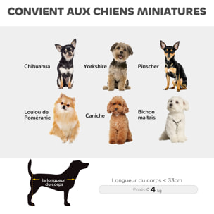 Poussette chien chariot 4 roues pliable avec poignée multidirectionnelle - nombreux équipements - noir
