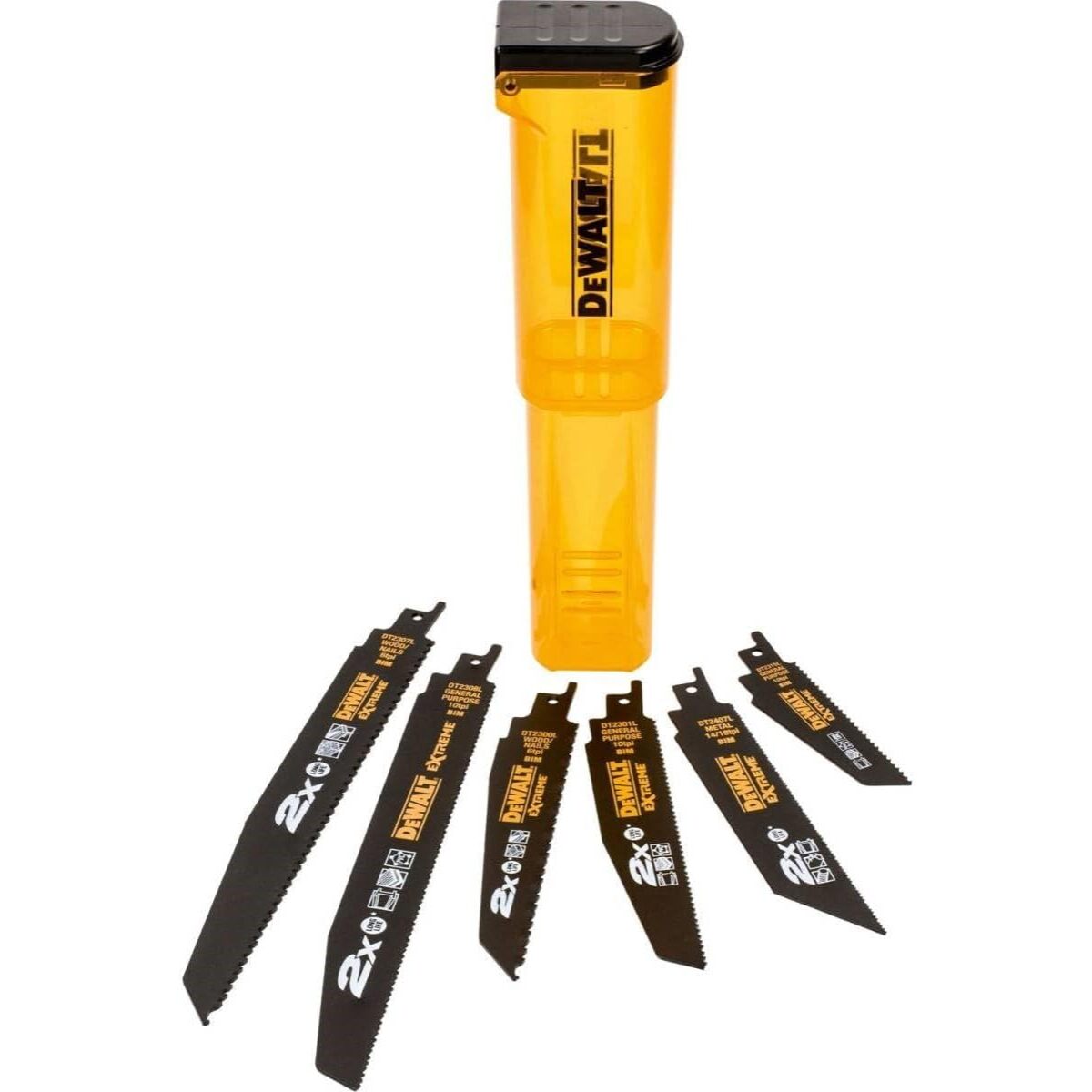 Coffret 6 lames scie sabre - DEWALT - DT2440L-QZ