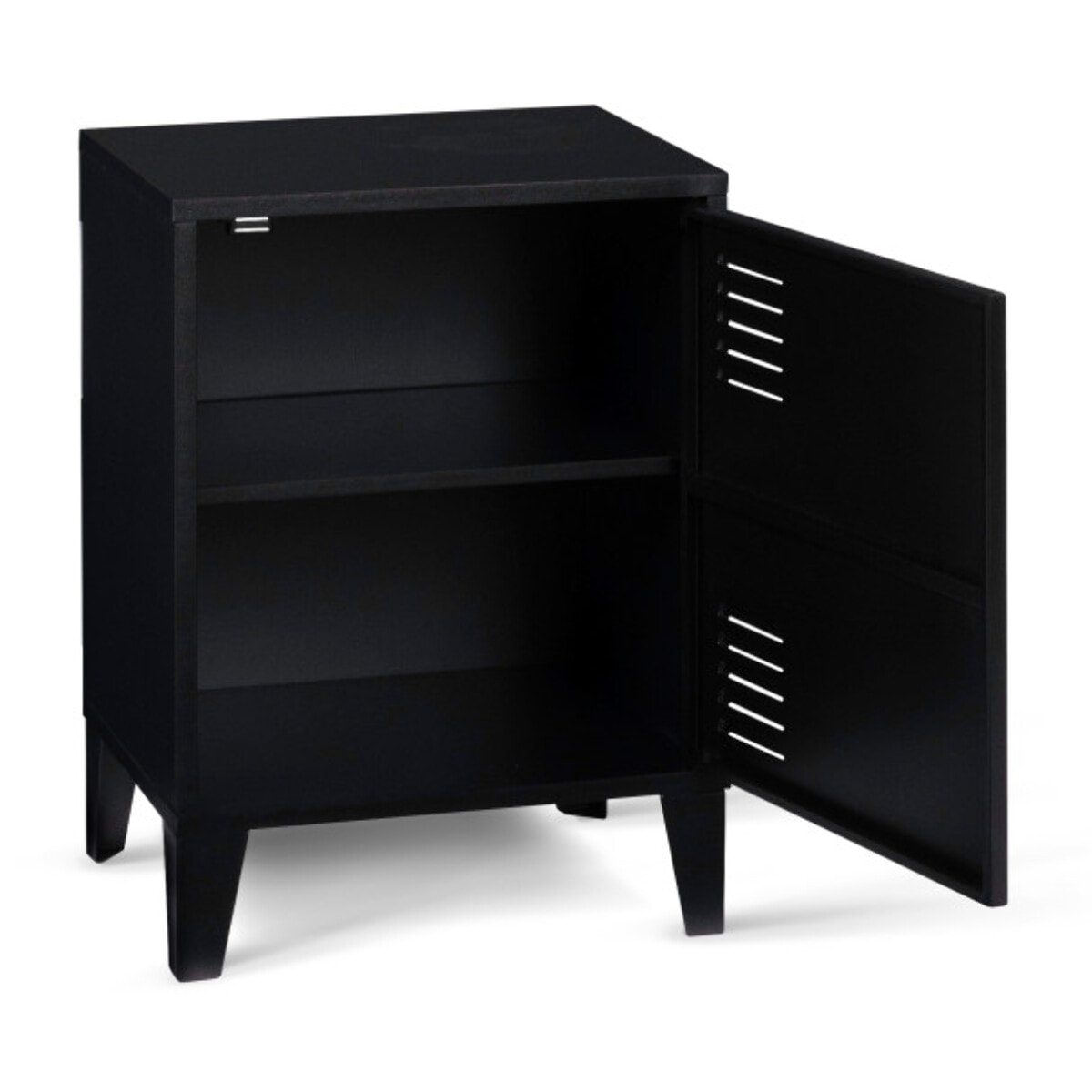 Tables de chevet Storen en métal noir - lot de 2