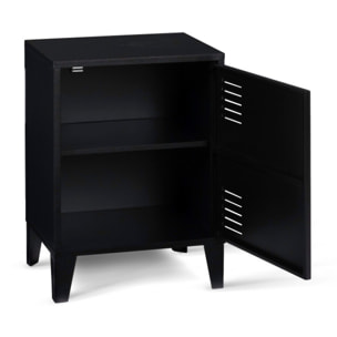 Tables de chevet Storen en métal noir - lot de 2