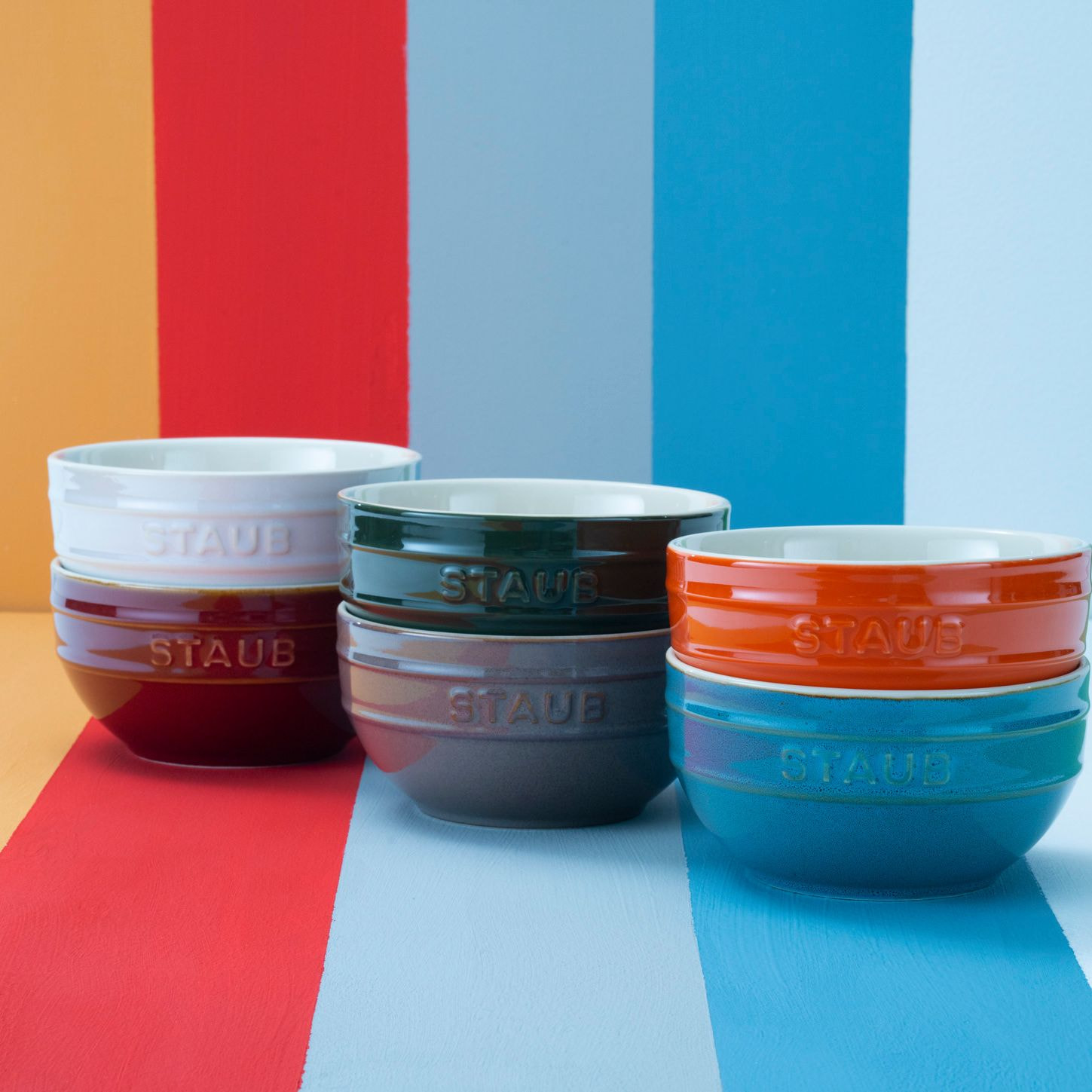 Lot de bols arc-en-ciel 14 cm / 6-pcs