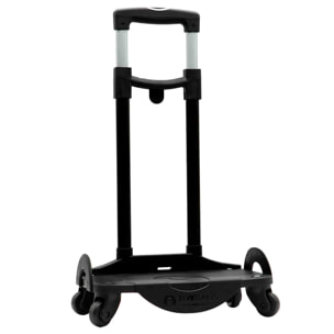 Stitch Tropical Zaino Primario Doppio Scomparto Adattabile + Carrello nero.