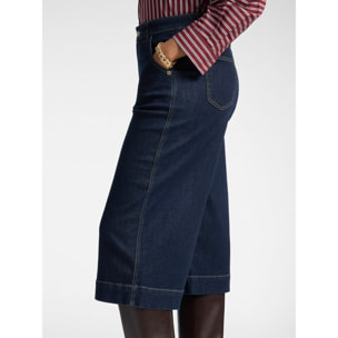 Elena Mirò - Jeans gaucho "Gea" in denim - Blu
