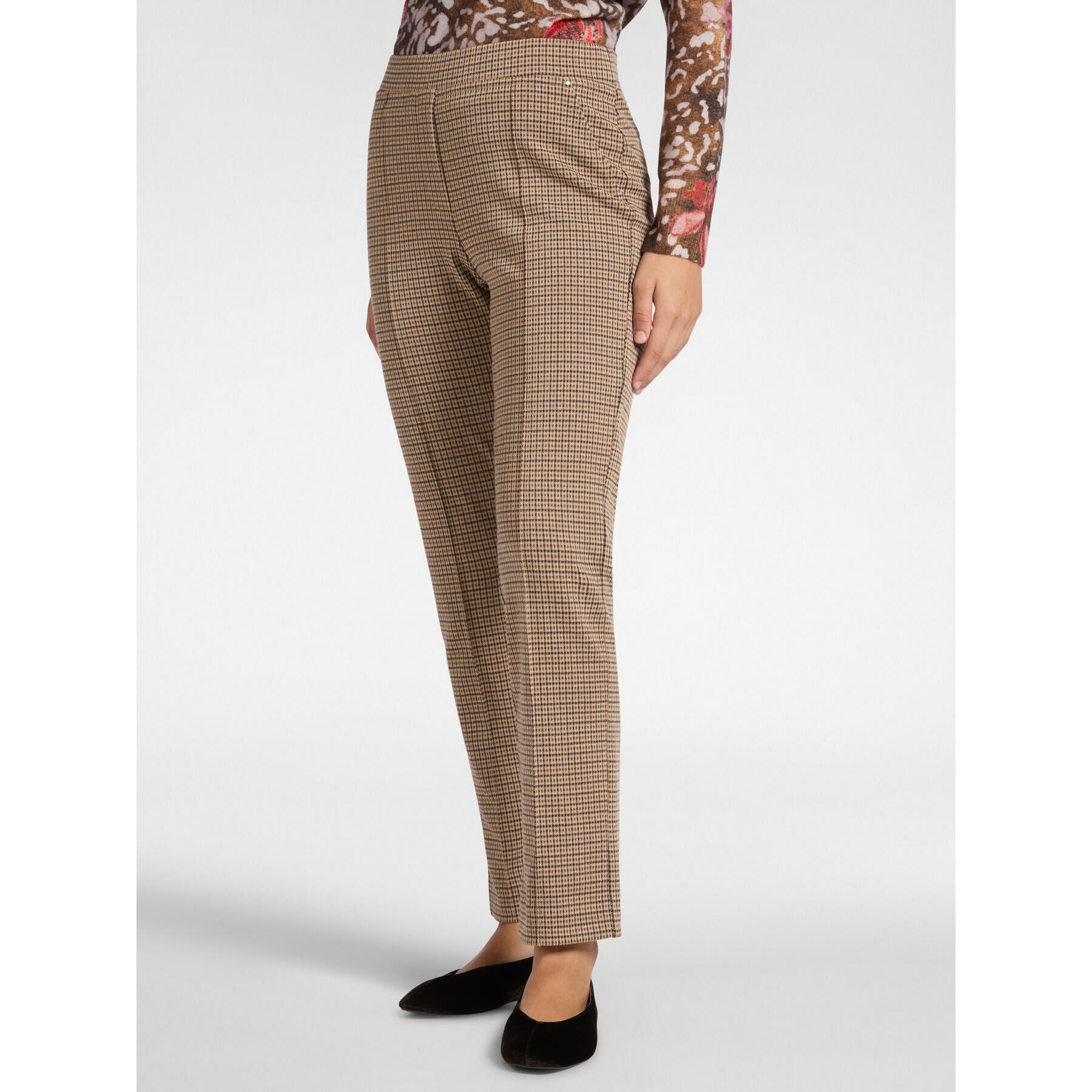 Elena Mirò - Jeggings de jacquard tipo pull-on - Beige
