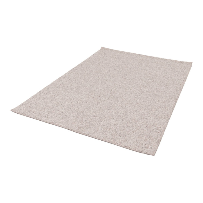 Tapis intérieur bouclette gris clair effet chiné 80x150cm