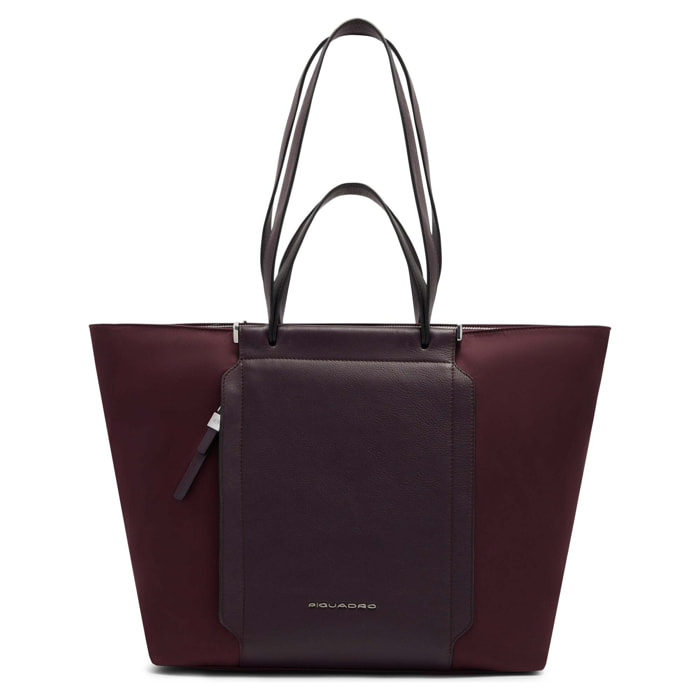 Piquadro Borsa donna porta pc 14" in tessuto riciclato