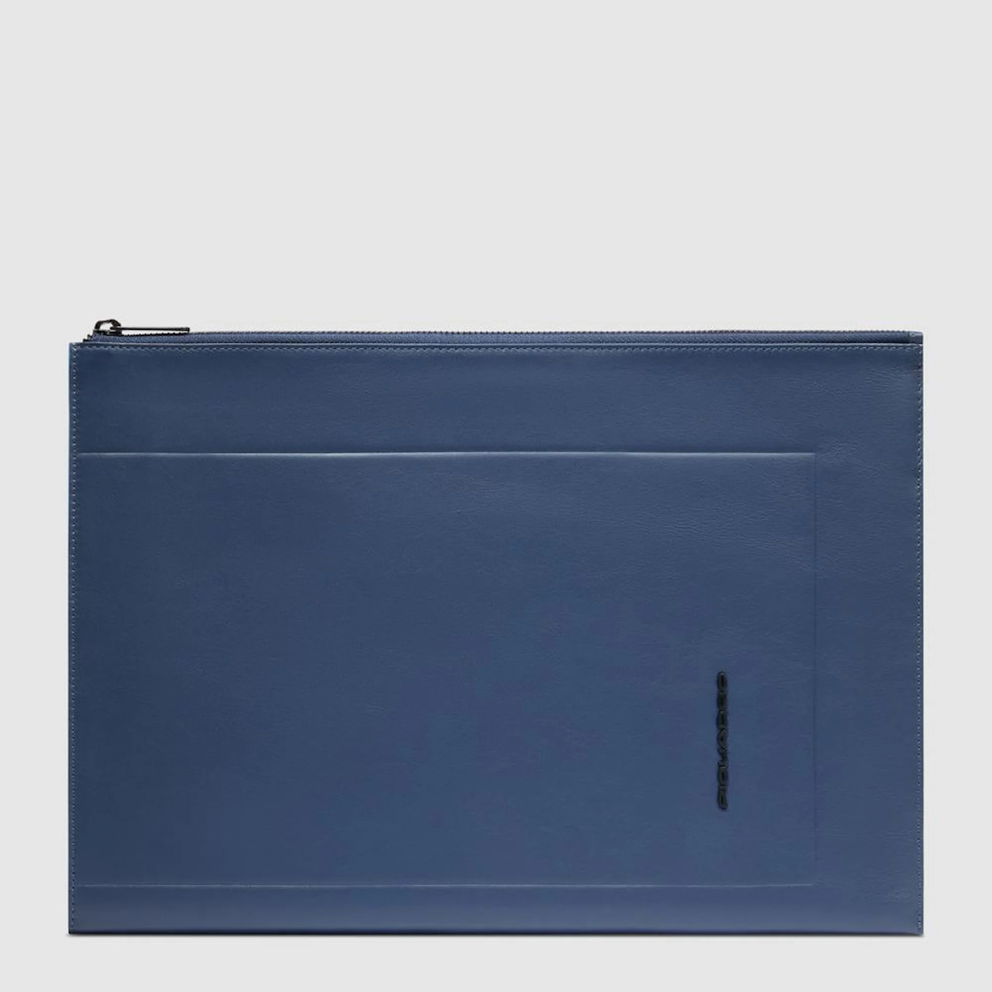 Piquadro Pochette porta iPad® in pelle con tasca per AirPods®, protezioni antiurto e RFID