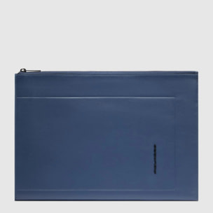 Piquadro Pochette porta iPad® in pelle con tasca per AirPods®, protezioni antiurto e RFID