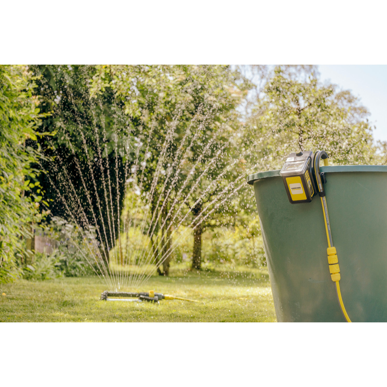 Pompe récupérateur d'eau de pluie Karcher BP 2.000-18 BARREL - sur batterie - batterie non incluse