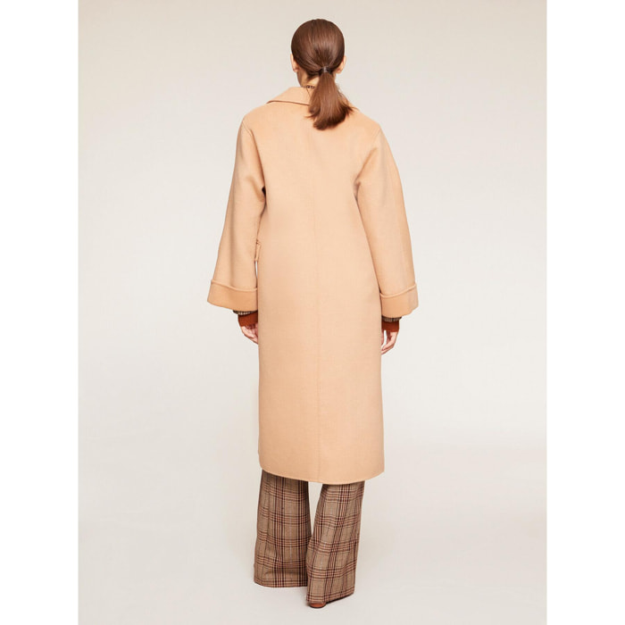 Motivi - Cappotto doppiopetto in panno double - Beige