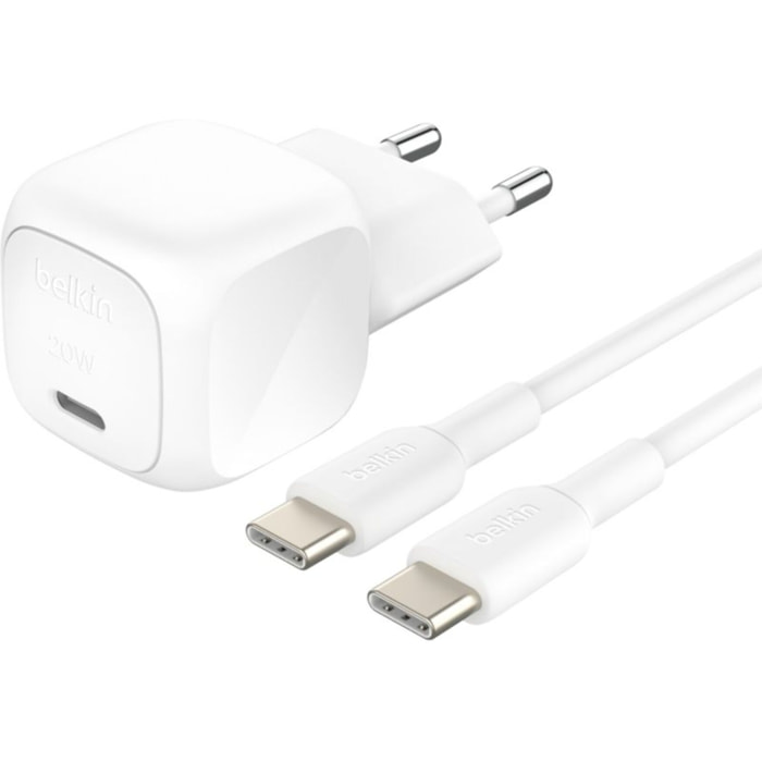 Chargeur BELKIN 20W USB-C PPS BLANC