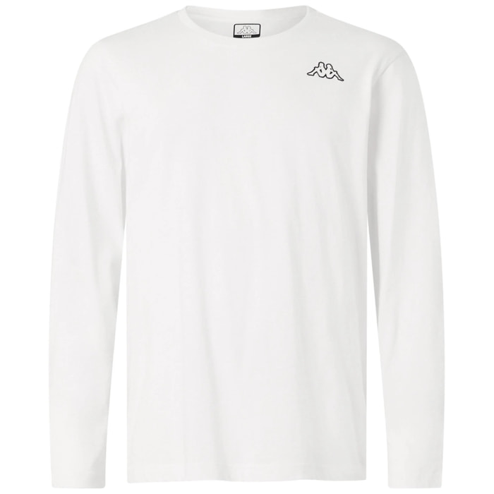 T-Shirts & Top Kappa Uomo Logo Gizabiar Bianco