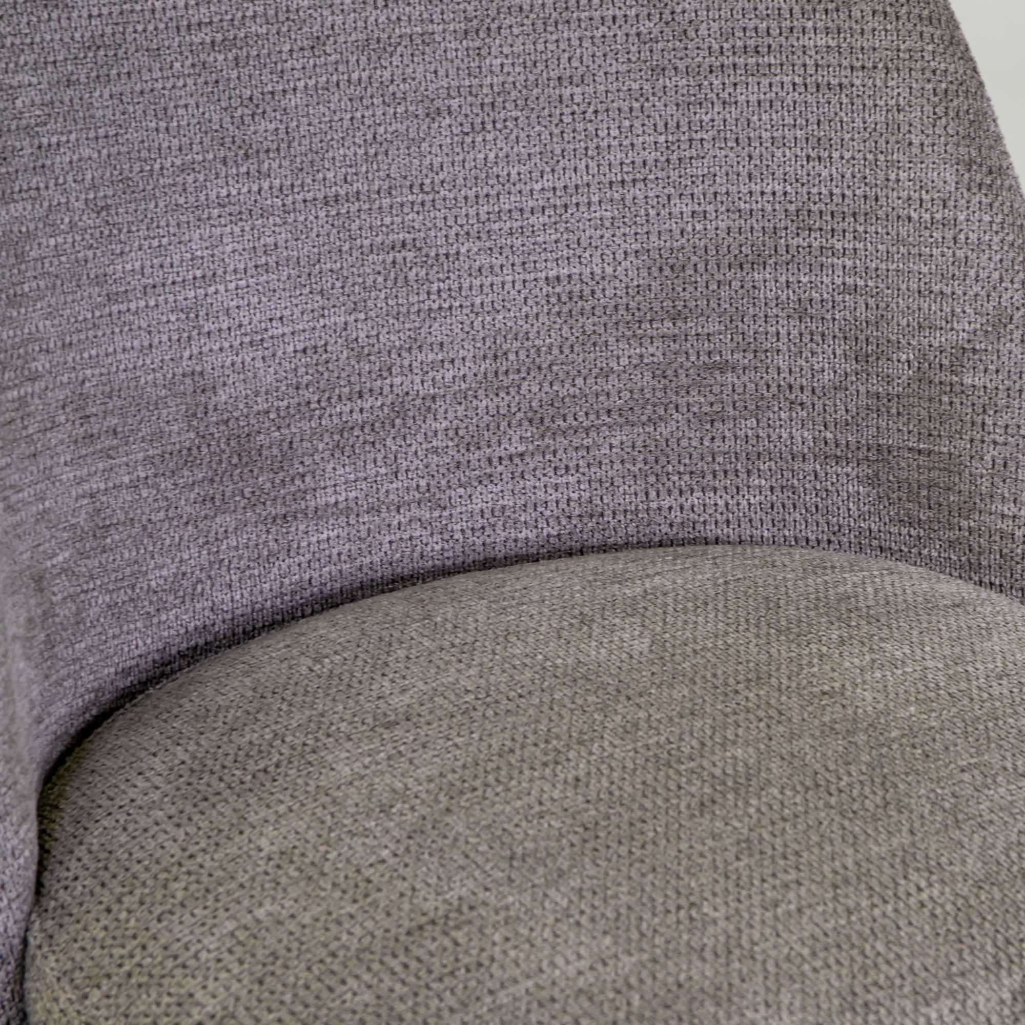 Sedia Mary Vacchetti in tessuto grigio con struttura nera cm60x50,5h79,5