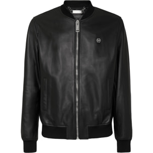 PHILIPP PLEIN Leather Bomber