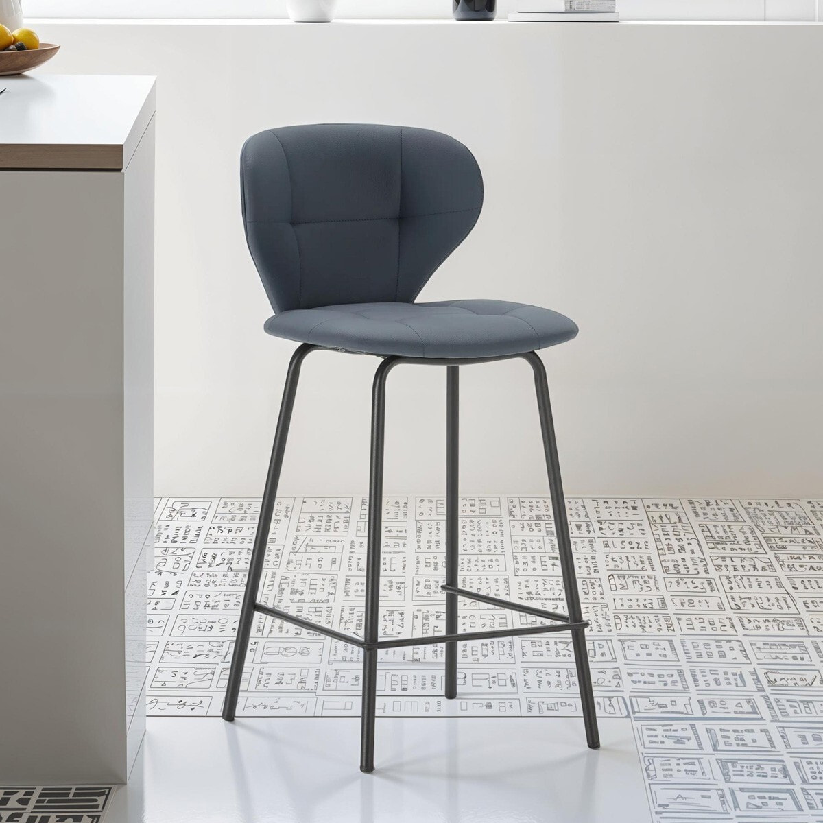 Lot de 2 tabourets en tissu - SVEA