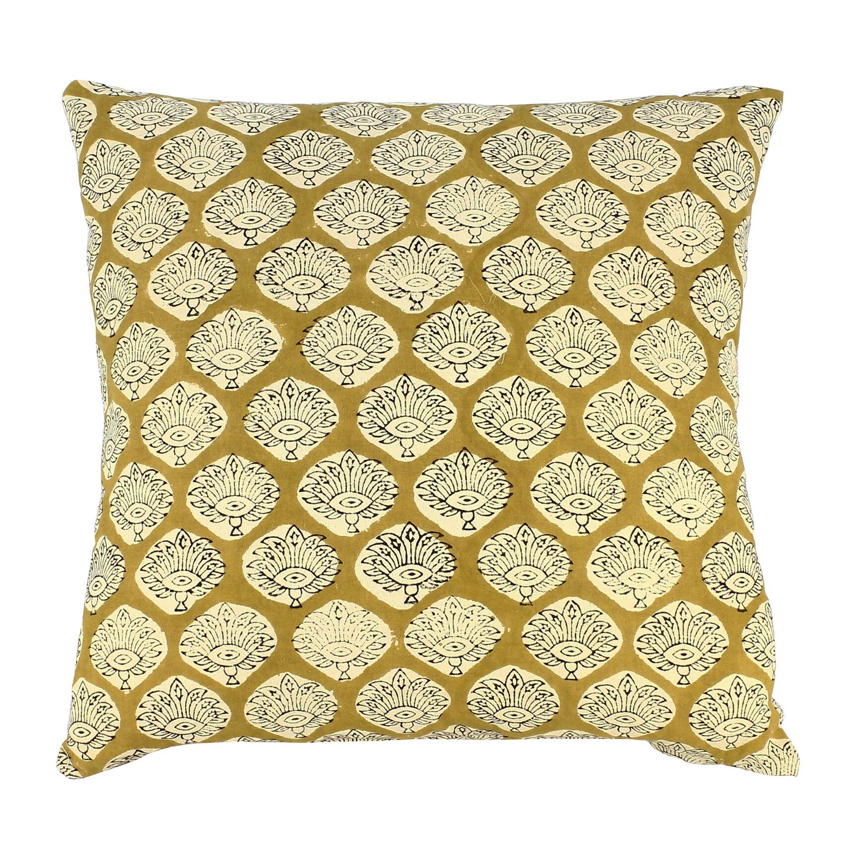 Coussin en coton jaune 40cm  ALILA