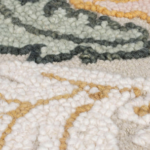 Tapis en laine floral géométrique DAPHNE Rose