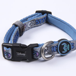 Collar para perros diseño stitch azul oscuro