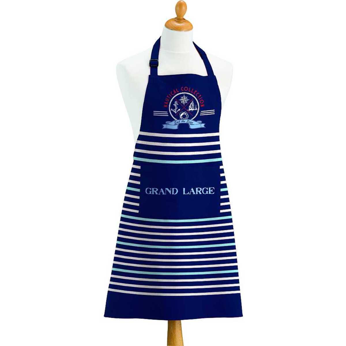 Tablier imprimé Coton Nautical